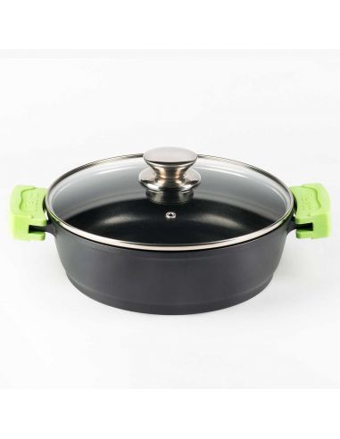Cacerola baja vier aluminio fundido induccion 28cm 802-28-