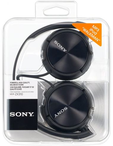 Auriculares sony + microfono MDR-ZX310 NEGRO-