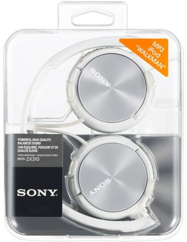 Auriculares sony + microfono MDR-ZX310 BLANCO-