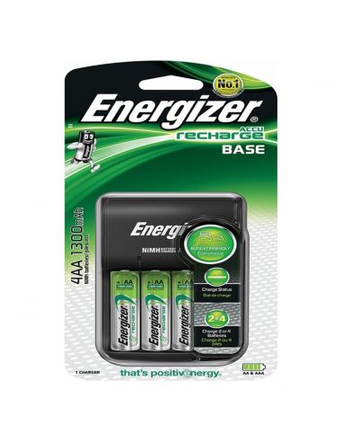 ENERGIZER CARGADOR BASE + 4XHR6 AA 1300mAh EGZ42142-