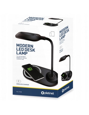 PLATINET LAMPARA DE MESA LED+CARGADOR...