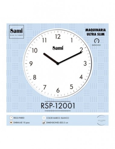RELOJ SAMI PARED HQ TAIWAN PLANO...