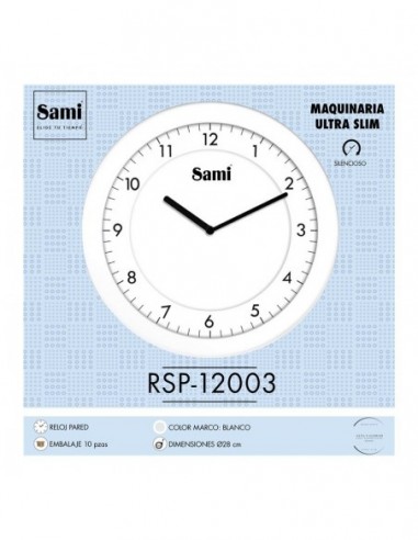RELOJ SAMI PARED HQ TAIWAN PLANO...