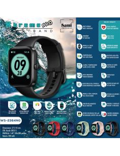 SMARTBAND SAMI ACTIVIDAD 5 ATM "XTREME PRO" 1,69"HDNEGRO WS-2364NG 2