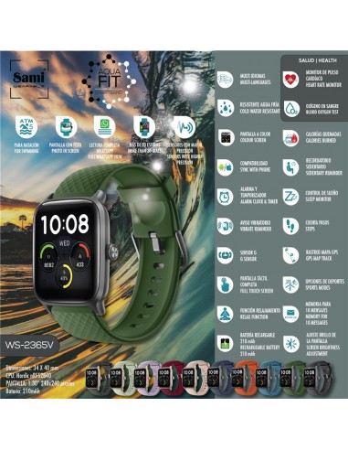 SMARTBAND SAMI ACTIVIDAD 5 ATM "AQUA...