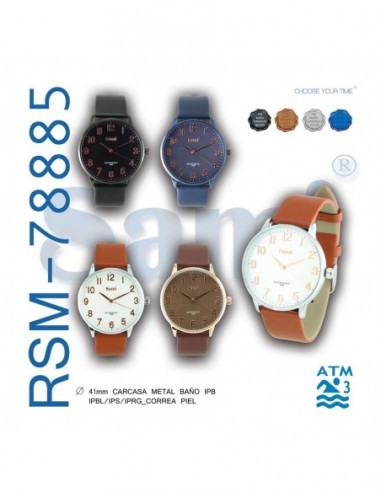 RELOJ CABALLERO CLASICO PIEL NEGRO...