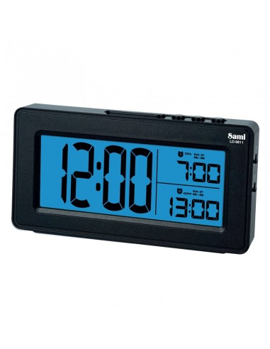 DESPERTADOR SAMI LCD DOBLE ALARMA...