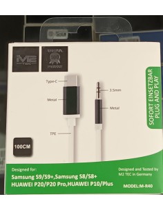 CABLE TIPO C 3.5MM 100CM...