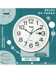 RELOJ SAMI PARED HQ RED...