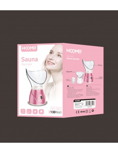 SAUNA FACIAL HOOMEI 130W 60ML ROSA...