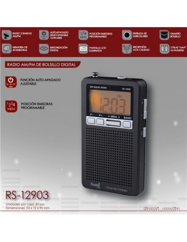 RADIO SAMI BOLSILLO 2 BANDAS DIGITAL...
