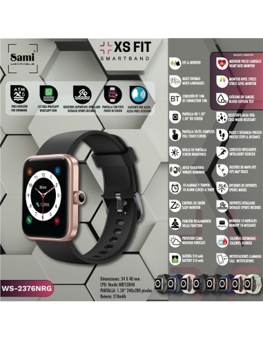 SMARTBAND SAMI ACTIVIDAD 5 ATM "XS...