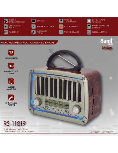 RADIO SAMI AC/DC 3 BANDAS VINTAGE...