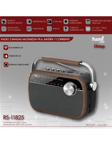 RADIO SAMI VINTAGE AC/DC MARRON...