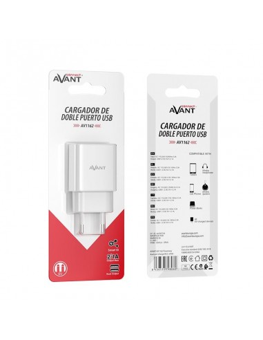 ADAPTADOR AVANT DE CORRIENTE 2USB...