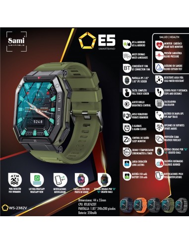 SMARTBAND SAMI WEAREABLE "E5" 5ATM...