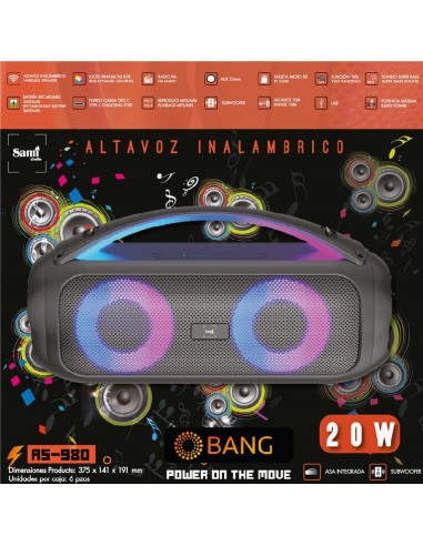 ALTAVOZ MULTIMEDIA SAMI BANG LUZ RGB...