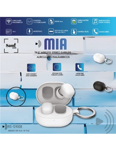 AURICULAR SAMI MIA TWS MINI LLAVERO...
