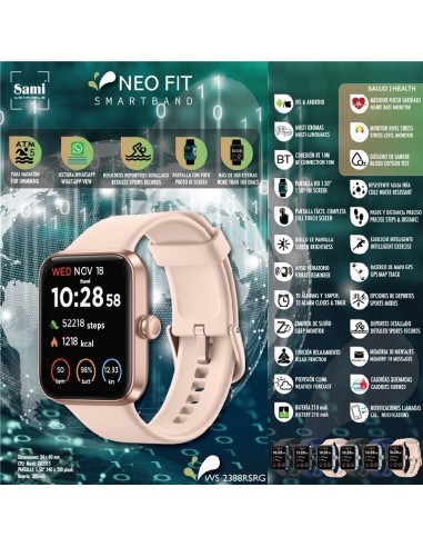 SMARTBAND SAMI ACTIVIDAD 5 ATM "NEO...