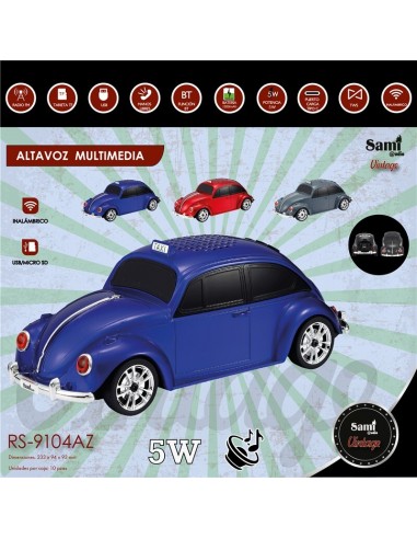 ALTAVOZ MULTIMEDIA SAMI VINTAGE COCHE...