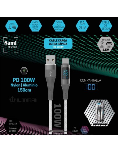 CABLE SAMI ULTRA CABLE CARGA RAPIDA...