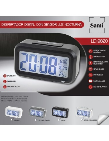 DESPERTADOR SAMI LCD DIGITOS XXL...