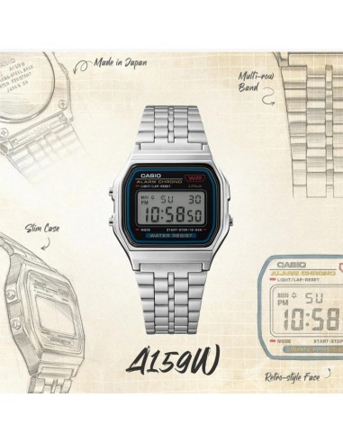 RELOJ CASIO DIGITAL VINTAGE A-159WE-1EF