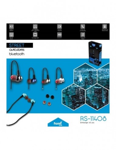 Auriculares sami street bt silicona...