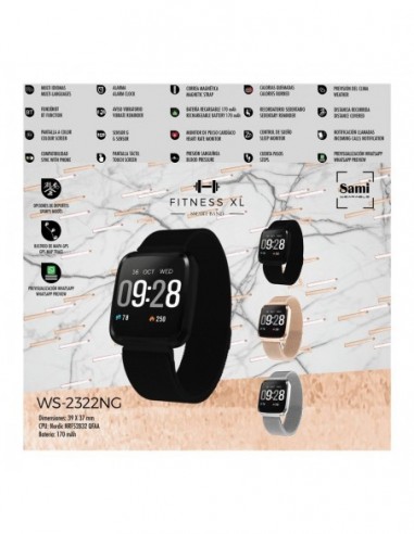 Smartband actividad sami FITNESS XL...