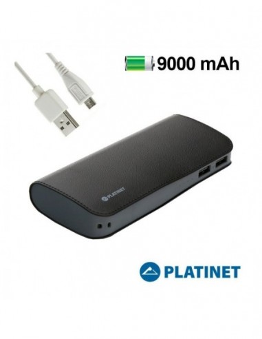 PLATINET POWER BANK CUERO 9000MAH +...