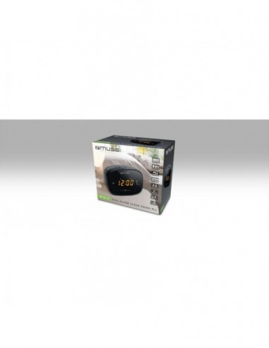 RADIO RELOJ MUSE DOBLE ALARMA M150CR-
