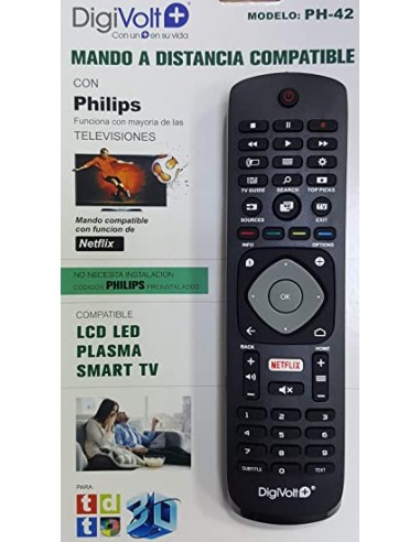 MANDO A DISTANCIA TV DIGIVOLT PHILIPS...