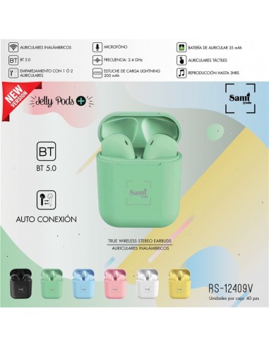 AURICULAR SAMI JELLY PODS TWS 35MAH...