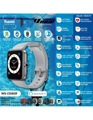 SMARTBAND SAMI WEAREABLE VOICE 5ATM...