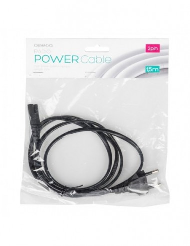 OMEGA CABLE ALIMENTACION 2PIN 1,5M...
