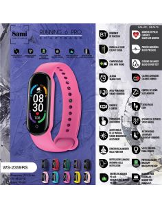 SMARTBAND SAMI WEARABLE Reloj RUNNING 6 PRO WS-2359RS GOMA