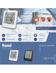 Reloj sami de baño ventosa... 2
