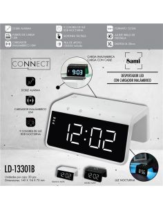 DESPERTADOR SAMI LED BLANCO... 2