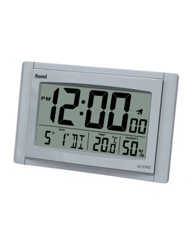 RELOJ SAMI LCD SOBREMESA/PARED CALENDARIO CASTEL LD-12502-