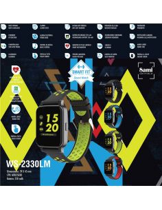 SMARTWATCH SAMI WEARWABLE SMART FIT NEGRO/LIMA WS-2330LM-